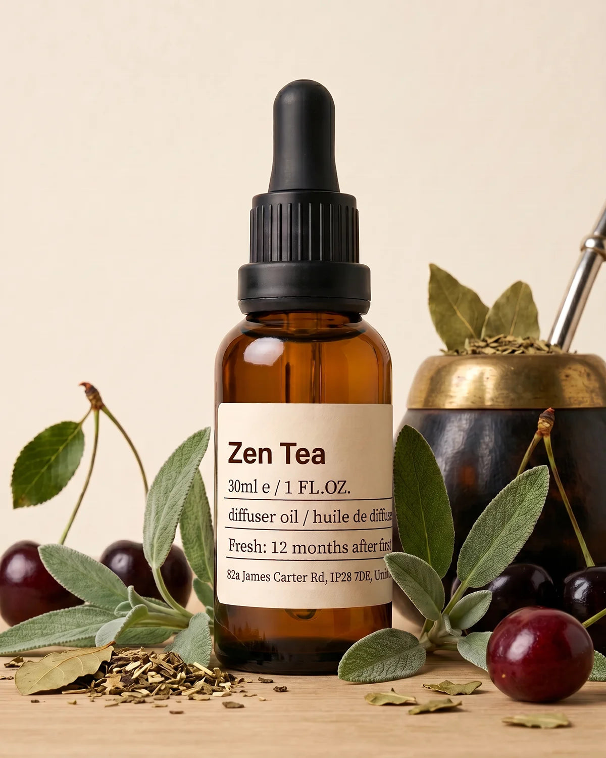 Zen Tea · Verdant Meditation Botanical Diffuser Oil