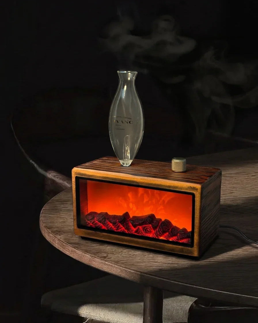 Chavanc Retro Fireplace Waterless Nebulizing Wood Diffuser - Essentials