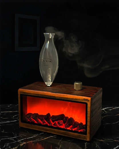 Chavanc Retro Fireplace Waterless Nebulizing Wood Diffuser - Essentials