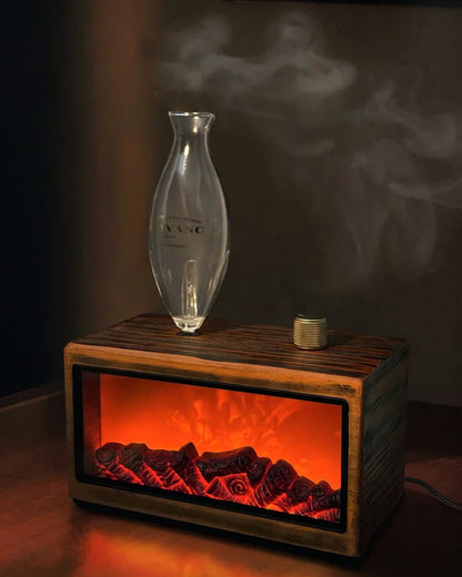 Chavanc Retro Fireplace Waterless Nebulizing Wood Diffuser - Essentials