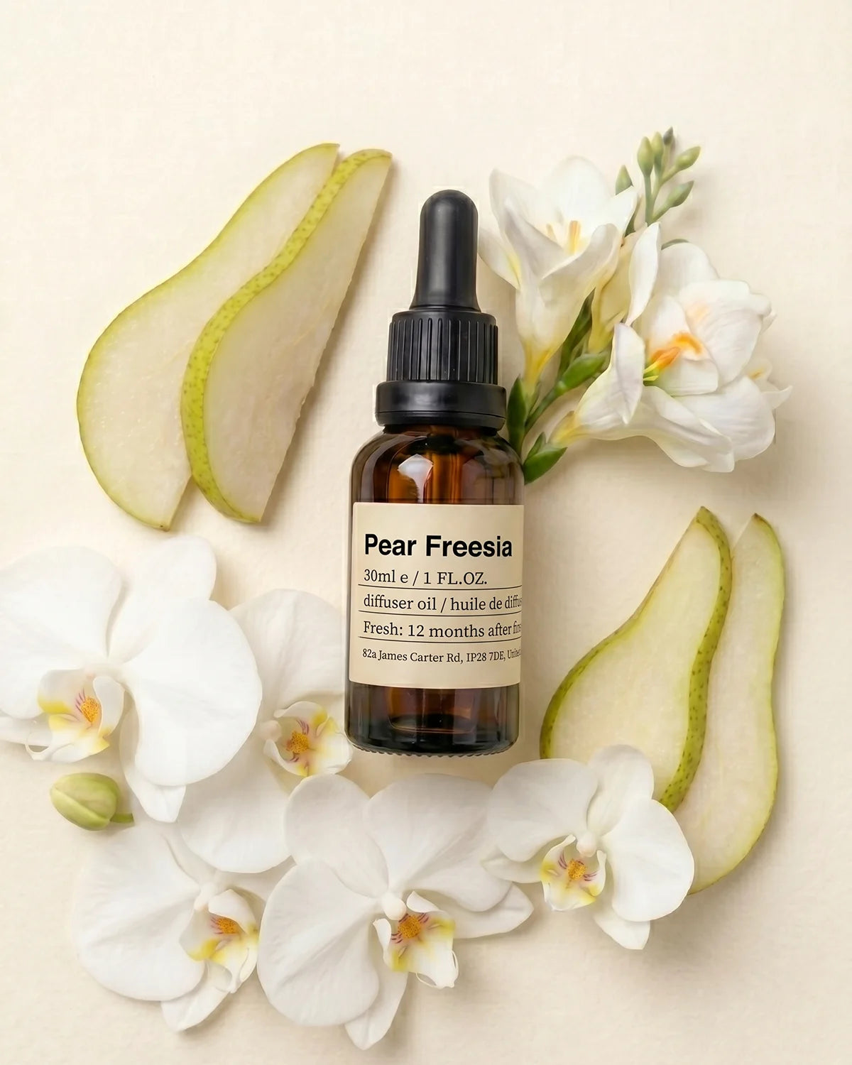 Pear & Freesia Whisper · Botanical Diffuser Essential Oil