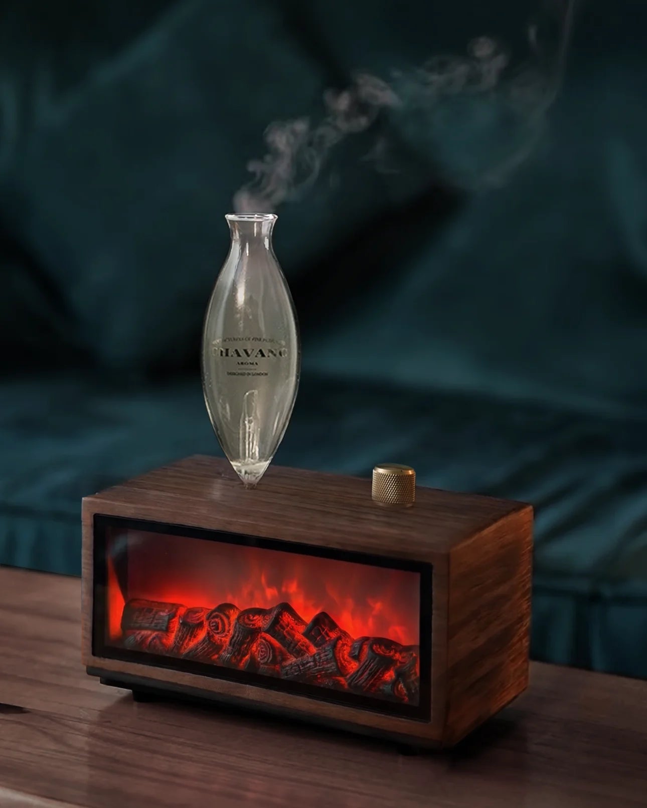 Chavanc Retro Fireplace Waterless Nebulizing Balsam Fir Diffuser - Hearth Edition