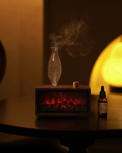 Chavanc Retro Fireplace Waterless Nebulizing Balsam Fir Diffuser - Hearth Edition